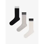 Penti Nogavice PENTI Urban Gestreifte Baumwoll-Socken im Paar mešane barve