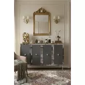 HANAH HOME Komoda Pega 120 Anthracite Silver