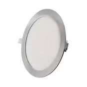 LED ugradna svetiljka NEXXO LED/18W/230V 3000/3500/4000K, srebrna, precnik 22,5 cm