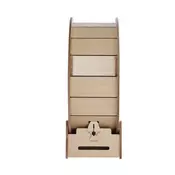 VEVOR Kolesce za mačko 75x318x80 cm rjave barve