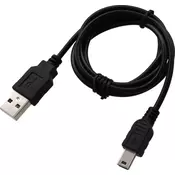 mobilNET Polnilni kabel Mini USB 2A, Črn
