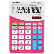 Sharp kalkulator ELM332BPK, stolni, 10-znamenkasti, bijeli/ružicasti
