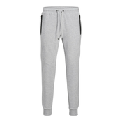 JACK & JONES Muški donji deo trenerke 12261991, Sivi