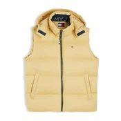 Tommy Jeans Brezrokavnik DM0DM20465 Svetlo bež Regular Fit