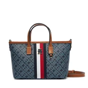Ročna torba Tommy Hilfiger Th Monoplay Mini Tote Corp AW0AW19177 Mornarsko modra