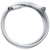 Axing SAT priključni kabel Axing, [1x F-vtikač - 1x F-vtikač], 5 m, 85 dB, bela