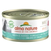 Varčno pakiranje Almo Nature 24 x 70 g - HFC postrv in tuna v želeju