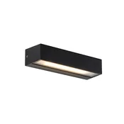 Moderna stenska svetilka črna z LED IP65 - Steph