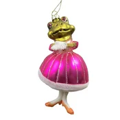 Homestar Božični okrasek JOY ŽABJA PRINCESA 12,2 cm steklo