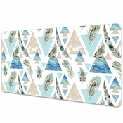 Decormat Podloga za pisalno mizo Trikotniki in perje 90x45 cm