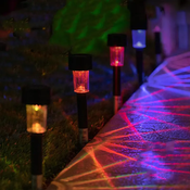 Solarne ubodne LED lampe 10kom ŠARENE