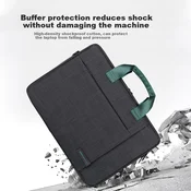 Brinch Torba za laptop, Crno-zelena