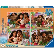 Ravensburger - Puzzle 4 x 100 točk Vaiana 2 - 100 kosov