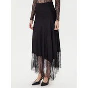 TWINSET Midi suknja 252LL2TCC Crna Regular Fit