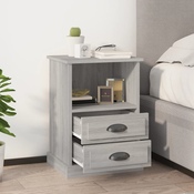 vidaXL Nočna omarica 2 kosa siva sonoma 43x36x60 cm