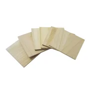 Leseni podstavci Pentart, kvadratni, 10 x 10 x 0,5 cm, komplet 6 kosov