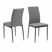 Design Scandinavia Jedilni stol Anis (SET 4), siva