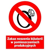 shumee ZZO-31 Prepoved nošenja nakita v zaprtih prostorih