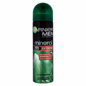 Garnier Men Mineral Extreme antiperspirant v pršilu 72h (Enriched with Mineralite) 150 ml
