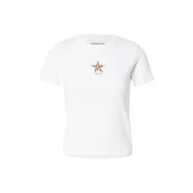 GUESS JEANS Majica CHEETAH STAR rjava/črna/bela