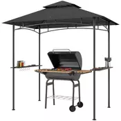 Homestar Paviljon za žar 240x150x258 cm Temno siva