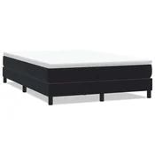Vidaxl Box spring postelja brez vzmetnico črna 140x220 cm žamet