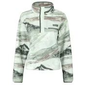 Columbia Helvetia II Printed Cropped Half Snap Fleece Kaki