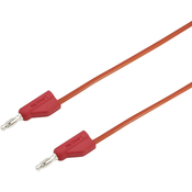 VOLTCRAFT Merilni kabel [vtikač 4 mm-vtikač 4 mm] 1.5 m rdeče barve VOLTCRAFT MSB-300 zložljiv drug v drugega