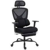 Homestar Ergonomski pisarniški stol 73x75x120-128 cm Črn