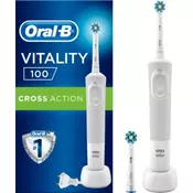 Oral-B Električna četkica za zube Oral-B Vitality 100 white Rotirajuća/oscilirajuća Bijela