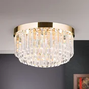 ORION Prism LED stropna svjetiljka, zlatna, O 35 cm - Podrucje hodnika - zlato, naravno - Kristal