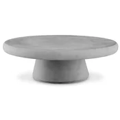 Casa Padrino luxury garden table gray A� 100 x H. 32 cm - Round garden coffee table in fiberglass reinforced concrete - Garden & patio furniture - Luxury quality
