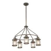 Elstead Lighting Elstead Kichler Ashland Bay Zunanja viseča stropna svetilka, polirana bronasta, IP44, (22098001)