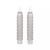 Eglo 422229 - SET 2x LED sveca ANDRAFIABE LED/1xAAA 15 cm siva