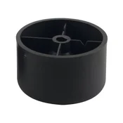 Tog pohištveni drsnik s prit. ploščo, o 50 mm, viš. 50 mm, umetna masa, črna