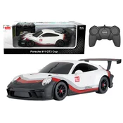 Licencirani avto na daljinsko upravljanje 1:18 Rastar Porsche 911 GT3 - bela/siva