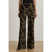 Lauren Ralph Lauren Hlače zlata / črna