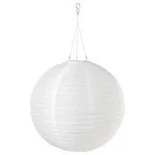 SOLVINDEN LED solarna viseča svetilka, zunanje/okrogla bela, 45 cm