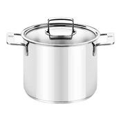 Stainless steel stockpot, with lid, 24cm/8.5L, Signature - BRA