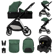 Lorelli kolica za bebe 3u1 aspen sa trans.sedistem+adapteri - green ( 10022022512 )
