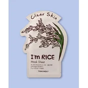 Tony Moly Osvetlitvena maska za obraz Im Rice Mask Sheet Brightening - 21 ml / 1 sheet
