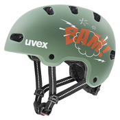 Uvex Kid 4 Style dječja kaciga, 51–55 cm, Bam Moss Green Papaya Matt