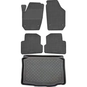 Seat Ibiza IV 6J Hatchback od 05.2008-05.2017 KOMPLET - gumijaste avtotepi + zaščitna preproga za prtljažnik
