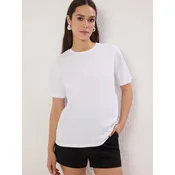 Trendyol Milla muška majica TWOSS20TS0141, bela-bela