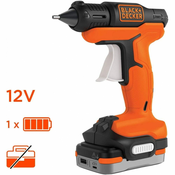 BLACK & DECKER BLACK&DECKER 12V 1,5Ah BDCGG12S1 akumulatorska pištola za lepilo
