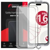 Novo zaščitno steklo Screen Samurai za Apple iPhone 16 Pro Max z okvirjem Easy Fit | 2 kosa