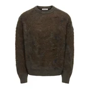 Only & Sons Pulover ONSWillis rjava/antracit/barva blata