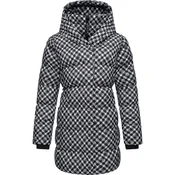 Ragwear Zimski plašč Niara siva/črna/bela