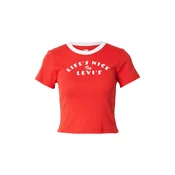 LEVIS  Majica MINI RINGER rdeča/bela