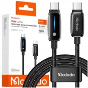 Mcdodo MCDODO POLNILNI KABEL USB-C ZA HITRO POLNJENJE ZA IPHONE USB TIPA C 1M 100W